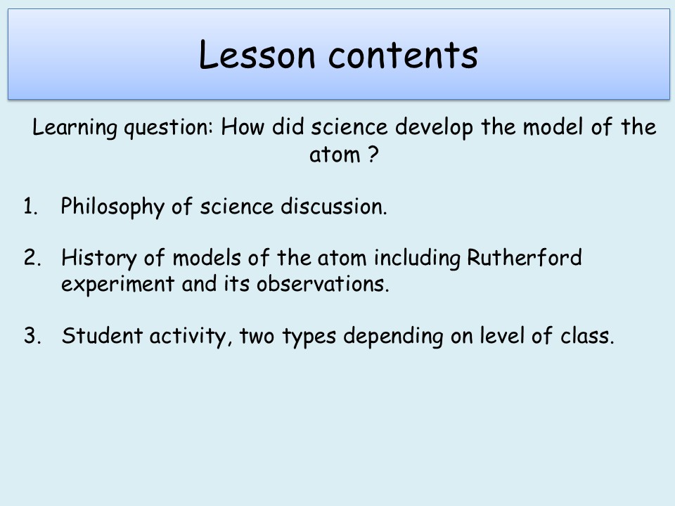 AQA P7.3 The discovery of the nucleus