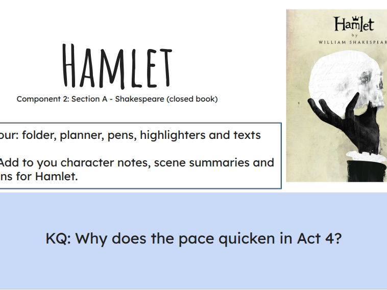 A Level Hamlet - Acts 4&5