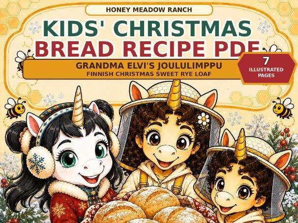 Holiday Sweet Bread Recipe for Kids Cultural Baking Life Skills Activity PDF