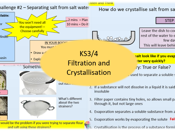 Filtration and Crystallisation