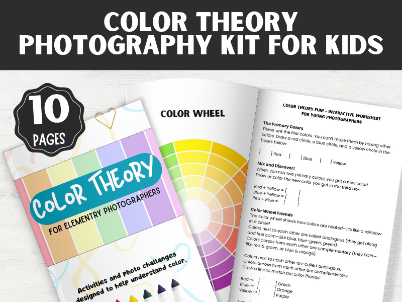 Color Theory Photography Prompts for Kids