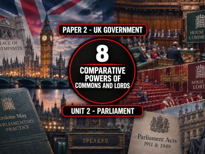 8 The UK Parliament - Comparative Powers of Commons and Lords
