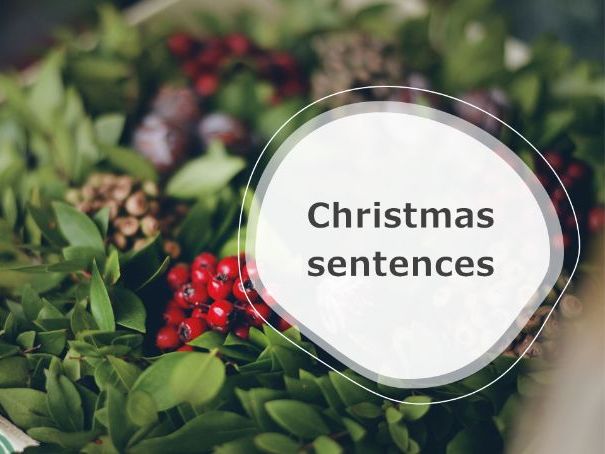 Christmas Sentences EYFS and Key Stage 1