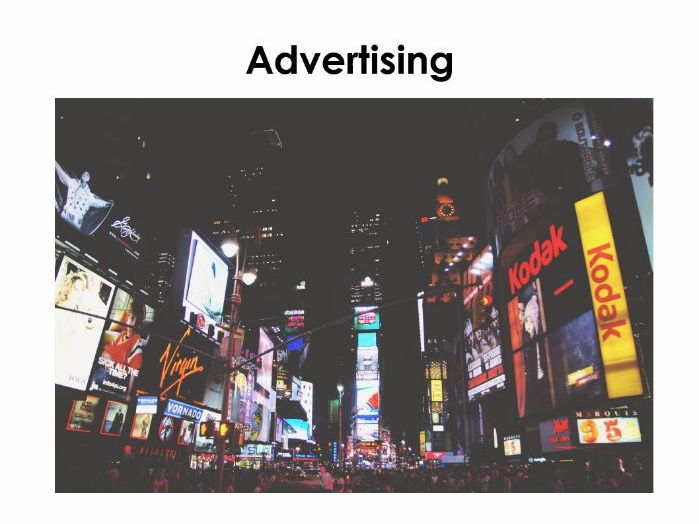 Starter For Ten Enterprise Project. Lesson Eleven - Advertising