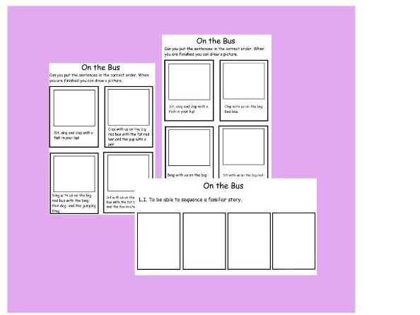 On The Bus sequencing task