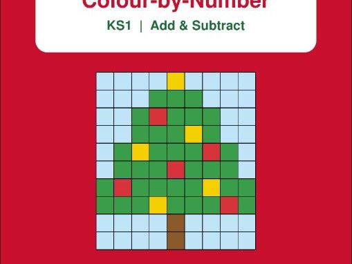 Christmas Maths Colour-by-Number KS1 (Addition & Subtraction) - Free Printable