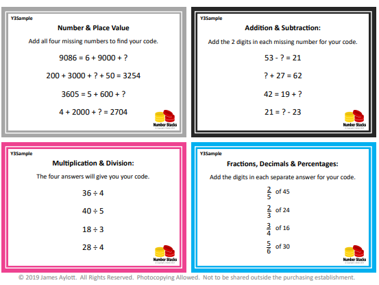 Maths Puzzle Box Challenges - Yr3 | Teaching Resources