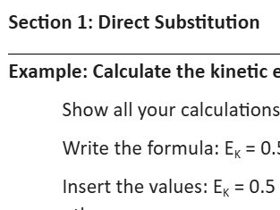 GCSE Physics Equation Practice Questions