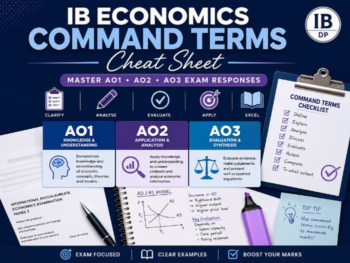 IB Economics Command Terms Cheat Sheet