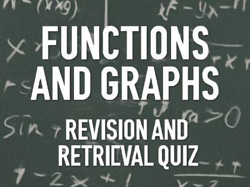 GCSE Maths Higher Tier – Topic 6: Functions and Graphs Revision and Retrieval Quiz