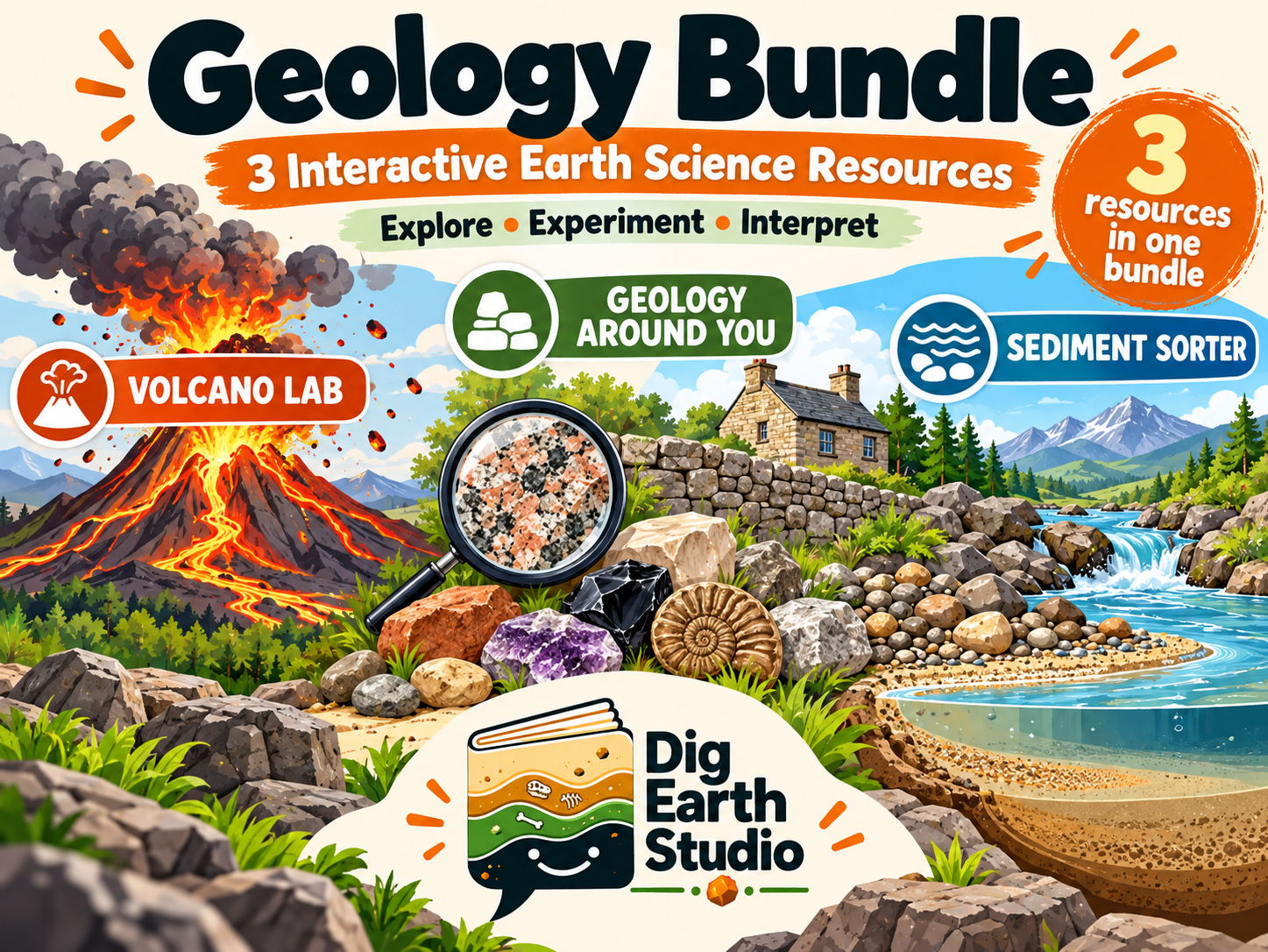 Geology Bundle | 3 Interactive Resources