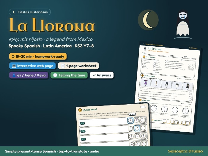 Spooky Spanish: Interactive La Llorona Legend