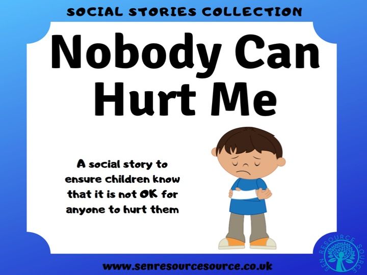 Nobody Should Ever Hurt Me Social Story by njdc61 | Teaching Resources
