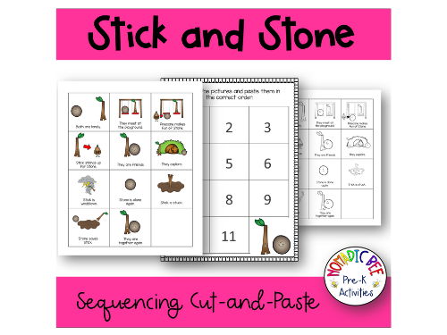 Stick and Stone Activities - Sequencing