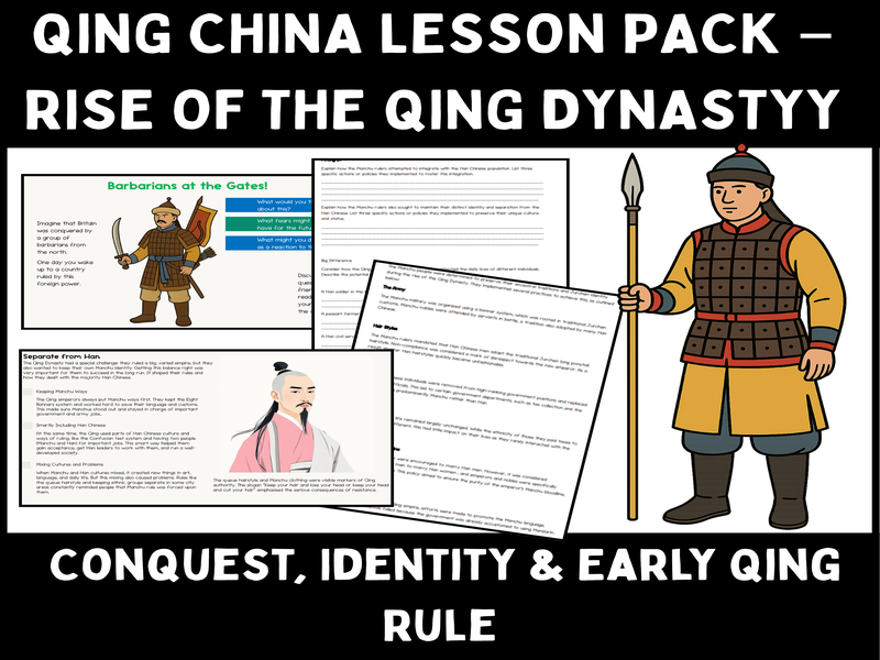 Rise of the Qing Dynasty Lesson Pack | KS3–GCSE History | PowerPoint, Worksheets & Full Lesson Plan