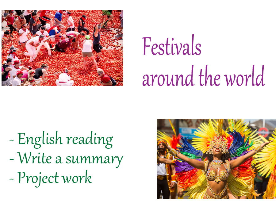 Home learning English - Festivals around the world