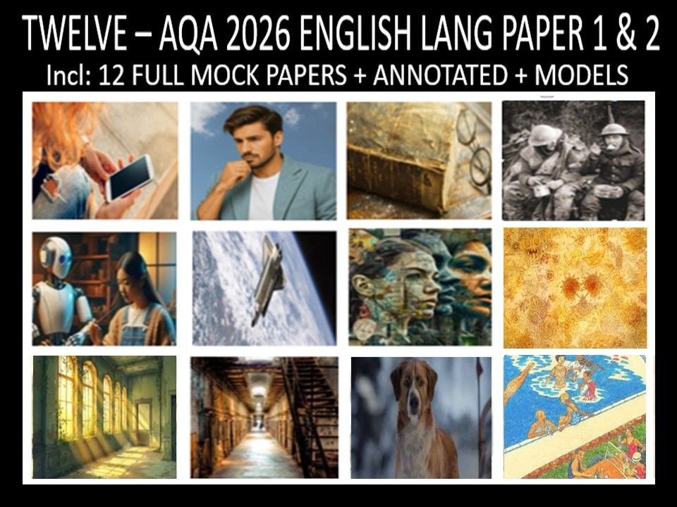 TWELVE - AQA PAPER 1 & 2 | 2026 FULL MOCKS | ANNOTATED | MODELS