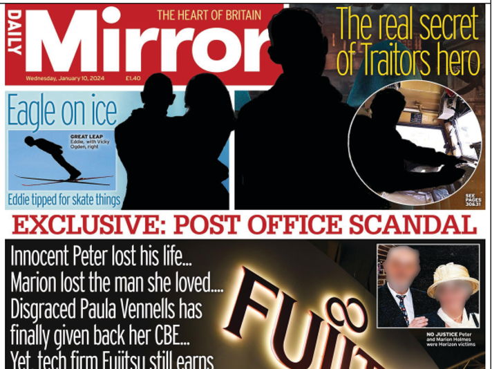 Daily Mirror 2026 AQA GCSE Media Studies