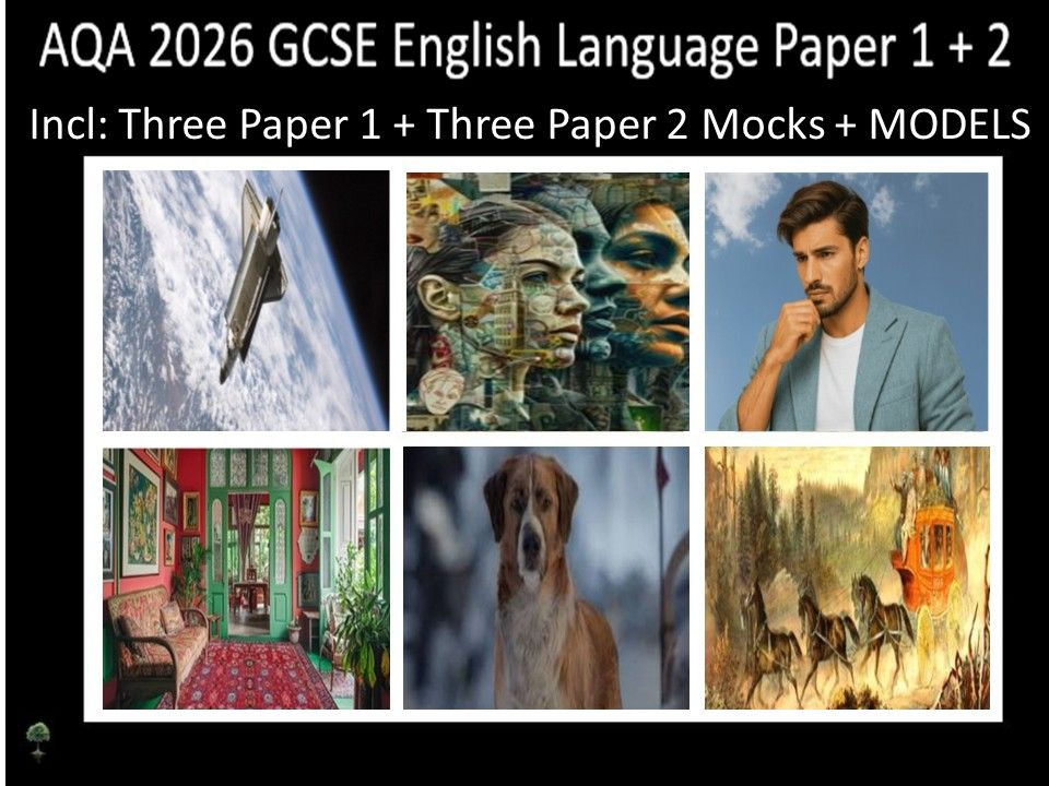 Six AQA 2026 GCSE English Language Paper 1 & 2 Mocks | Models