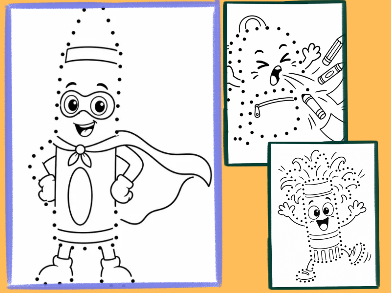 Back to School Dot-to-Dot Activities | No Numbers | Fine Motor Fun | Ages 3–6