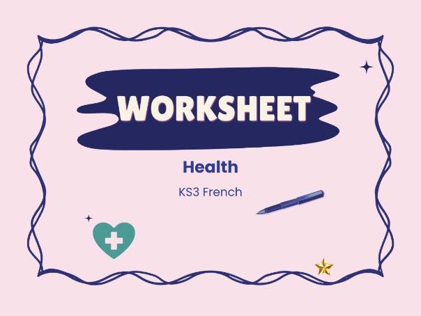 La santé et ses mythes – Health in French – KS3 worksheet