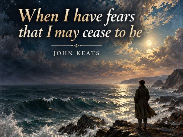 'When I have fears that I may cease to be' by John Keats