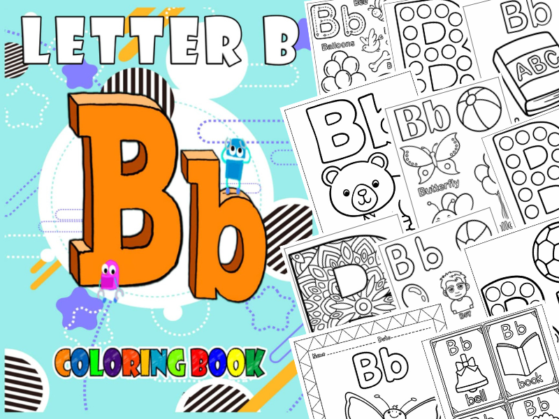 Alphabet Letter B Printable Coloring Pages for Kids – Learn & Have Fun!