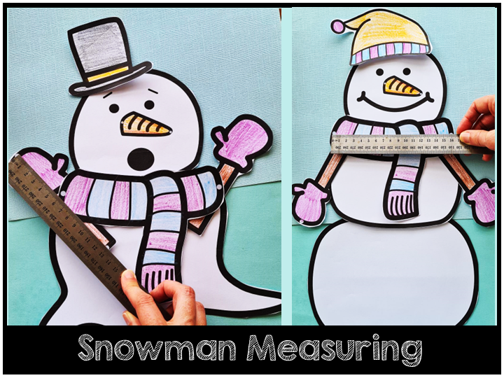 Snowman Measuring Craft Winter Maths Measurement Activity