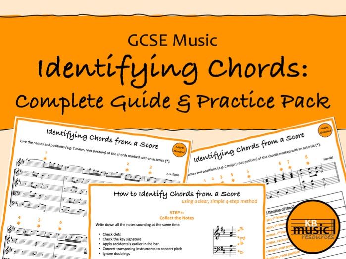 GCSE Music Identifying Chords Complete Guide & Practice Pack