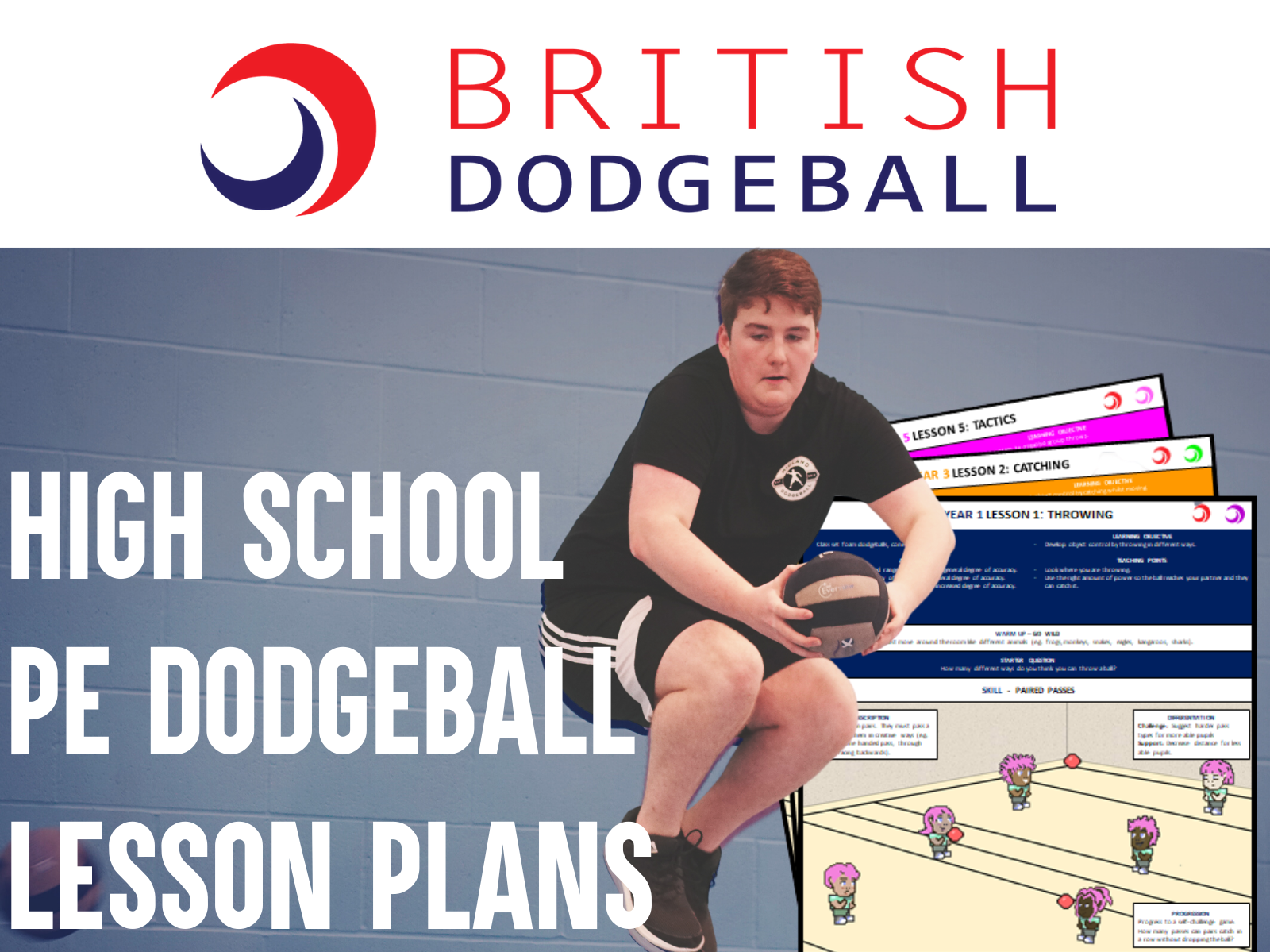 Dodgeball PE Scheme of Work Secondary School Set Teaching Resources