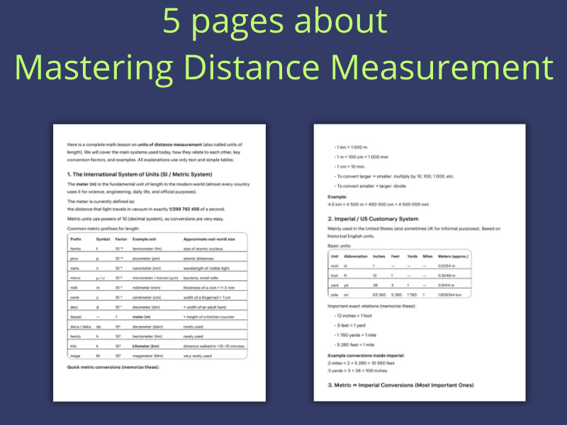 Mastering Distance Measurement