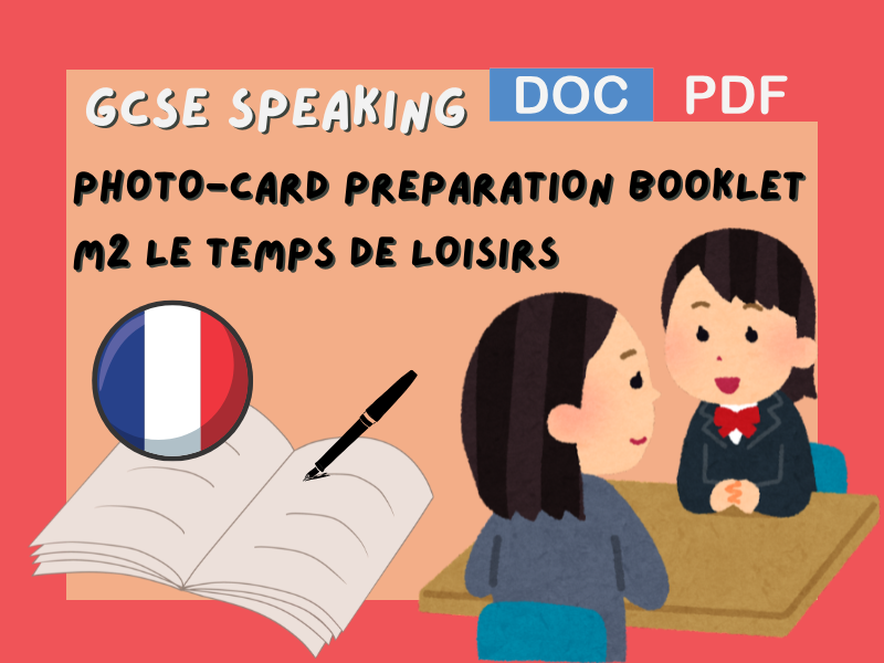 French GCSE - Studio Higher - Module 2 - Le temps des loisirs - Controle Oral Booklet