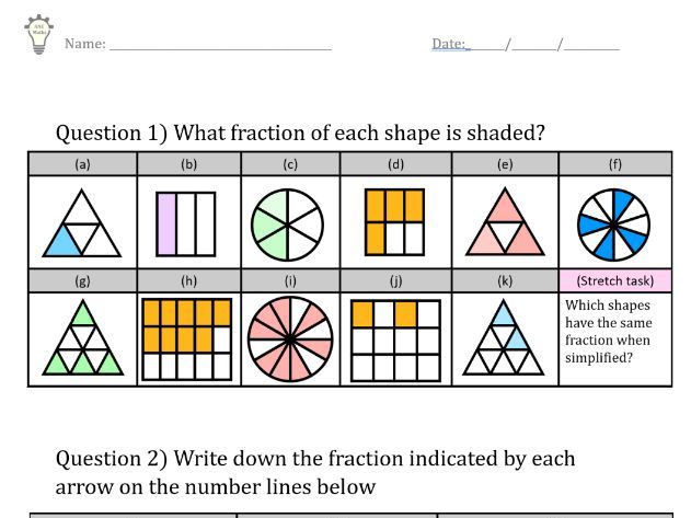 Fractions from Diagrams