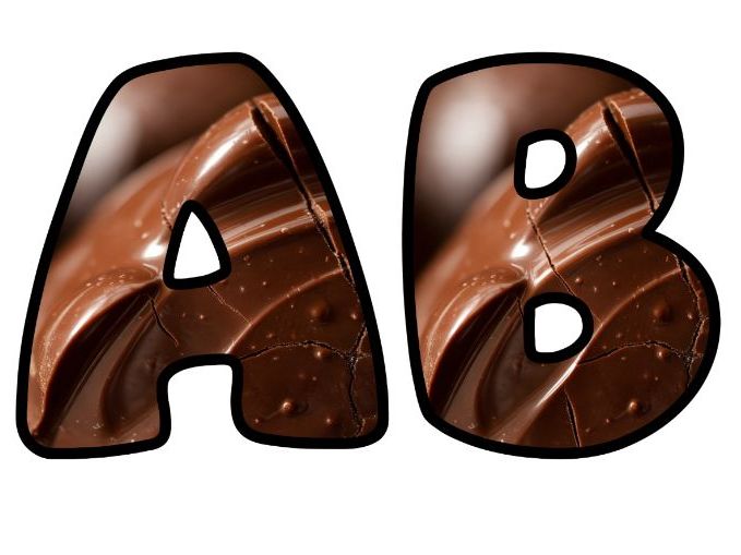 Melting Chocolate Alphabet Letters | Classroom Display, A-Z 0-9 and Signs
