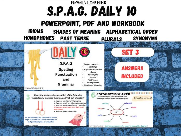 S.P.A.G. Daily 10 Activity Pack (Set 2)