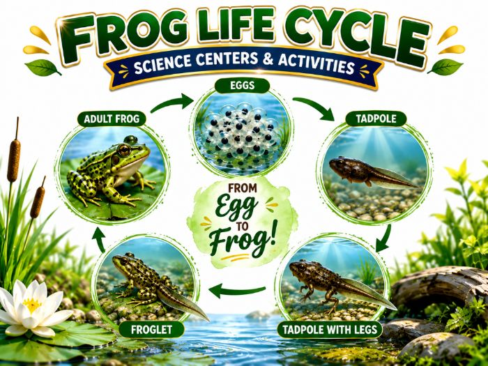 Frog Life Cycle Worksheets & Science Activities | Kindergarten–2nd Grade