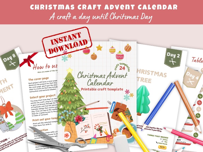 Christmas Activity Bundle advent calendar craft