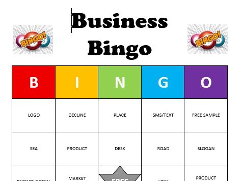 Business Bingo - Marketing Version