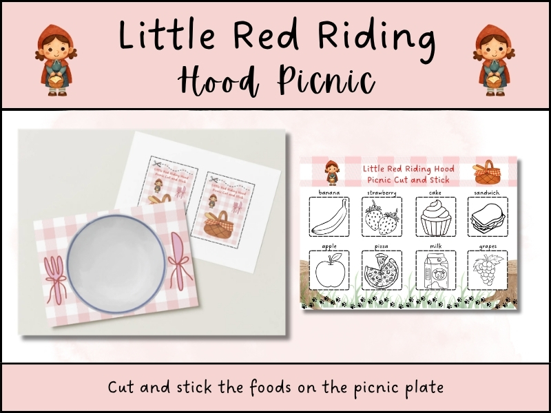 Little Red Riding Hood Cut & Stick EYFS