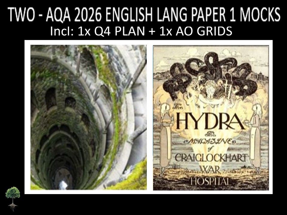 TWO - AQA PAPER 1 | 2026 FULL MOCKS | Q4 PLAN | AO GRIDS
