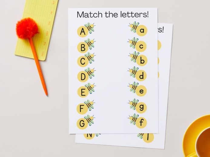 Upper and Lowercase Letters - Matching Activity