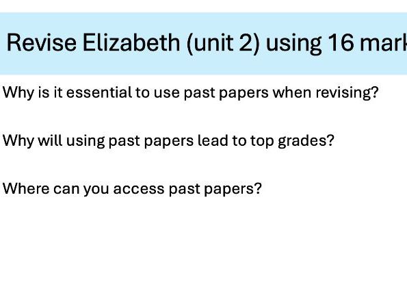 HPA intervention scheme for GCSE History Edexcel
