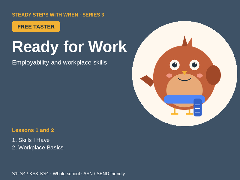 FREE Ready for Work Starter Lessons: Secondary