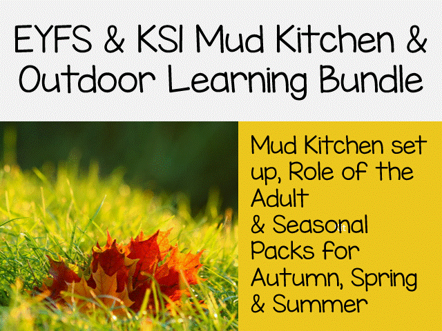 EYFS & KS1 Mud Kitchen Outdoor Learning Bundle