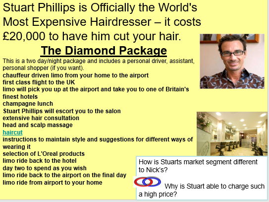 Edexcel GCSE 9-1 Business- Topic 1.2 Spotting a business opportunity- Market Segmentation