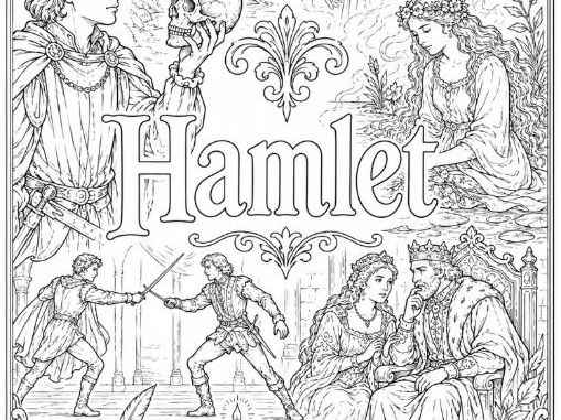 Shakespeare's Hamlet Mindful Colouring Sheet