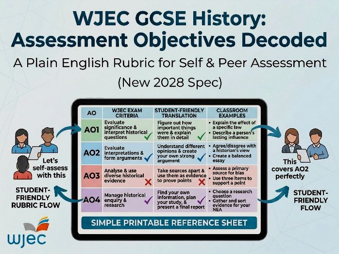 WJEC History AO Student Rubric Decoder