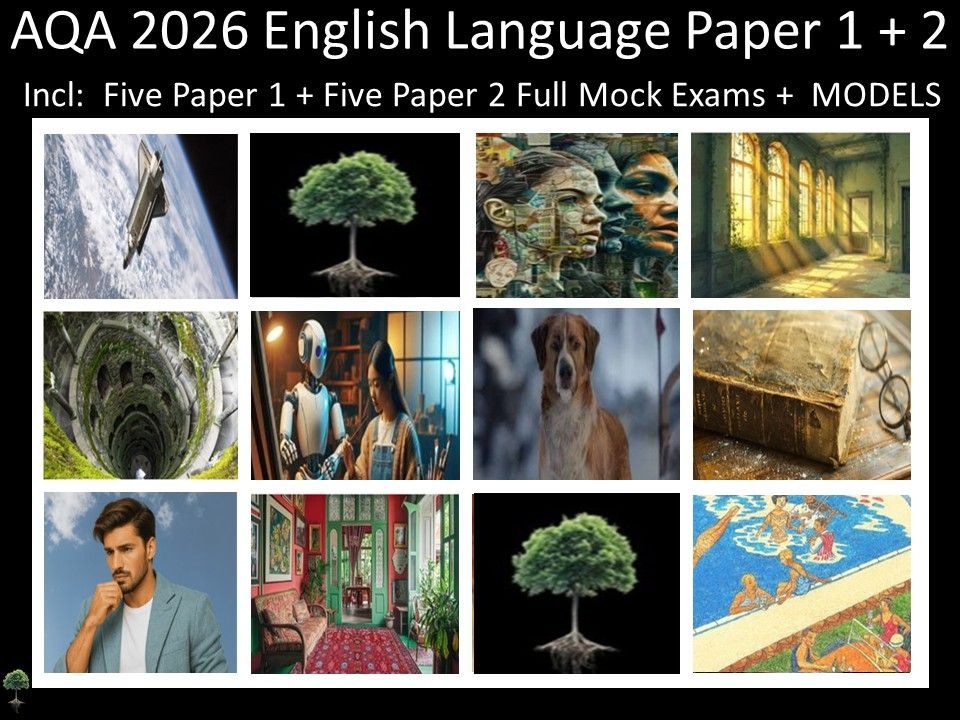 Ten AQA 2026 English Language Paper 1 + 2 Mocks | MODELS