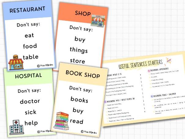 Places in Town Taboo Game – ESL Speaking Activity | Giving Directions | Vocabulary Game | No Prep |