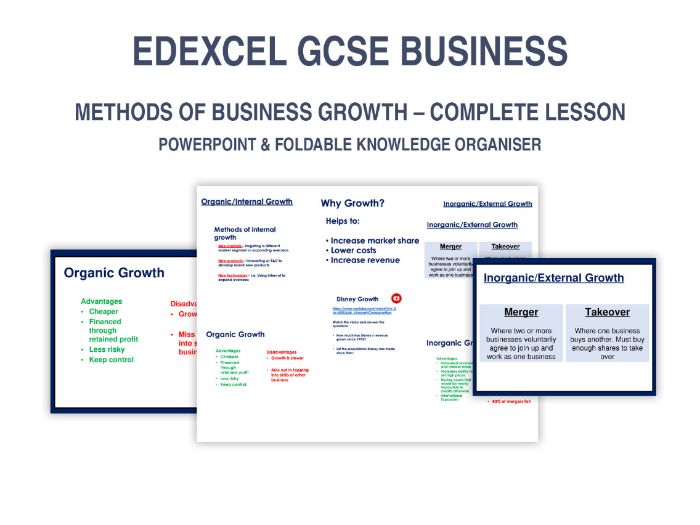 Methods of Business Growth – GCSE Business